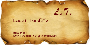 Laczi Teréz névjegykártya