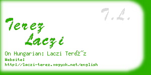 terez laczi business card